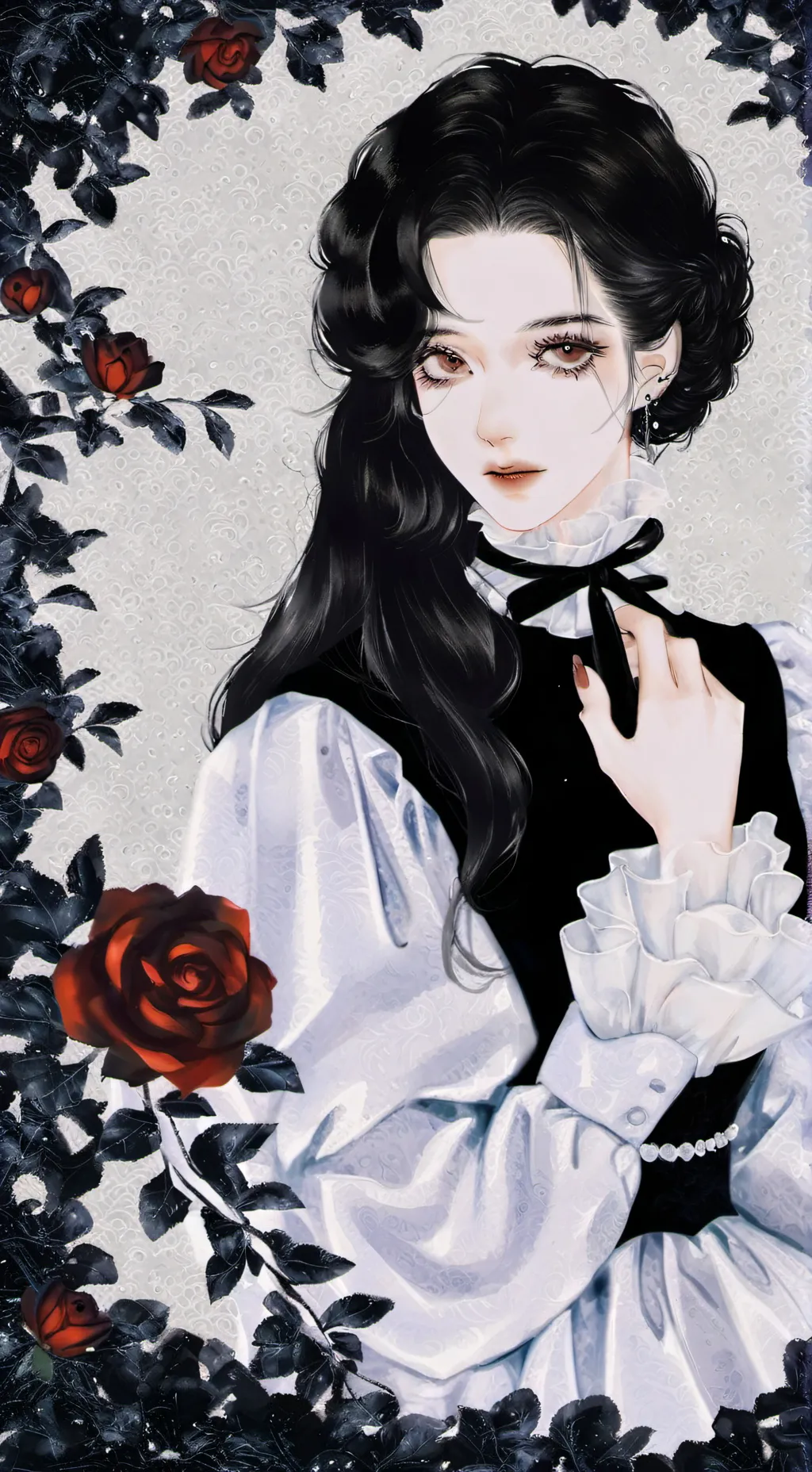 ai character: FLEURONTOXICA 🍒🍷❣️ background