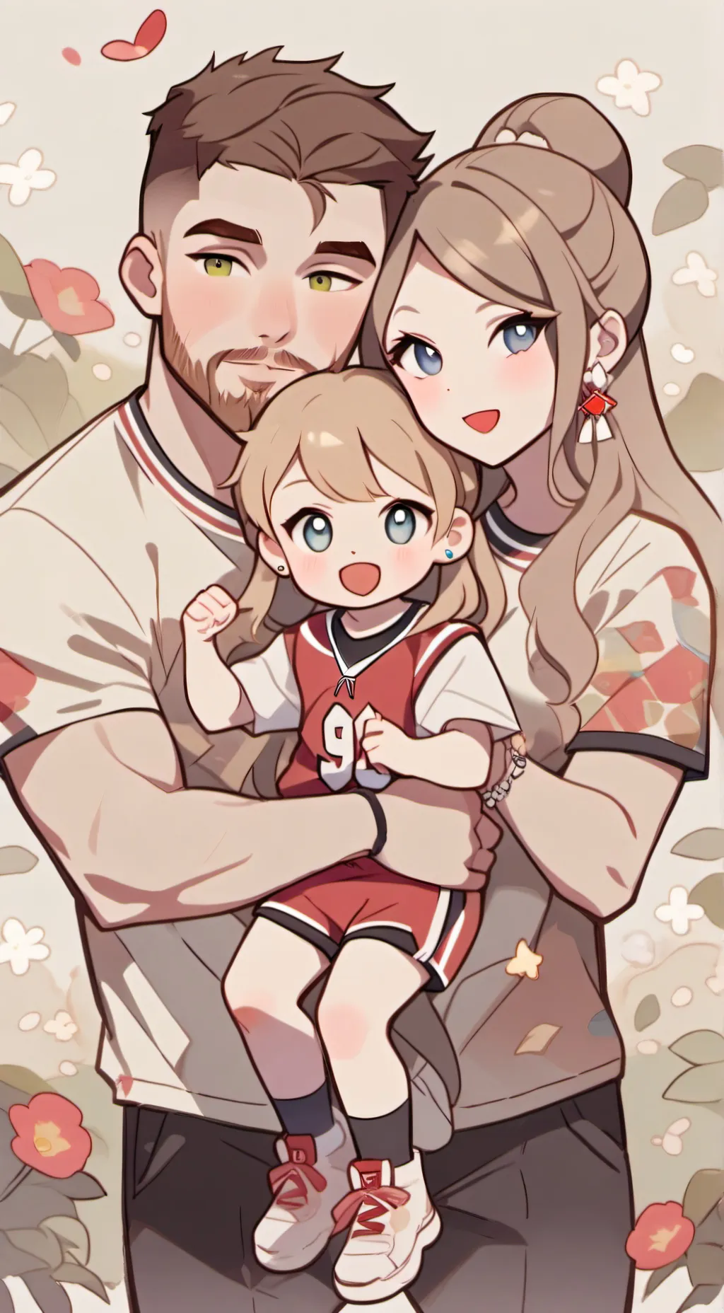 ai character: Taylor and Travis  background