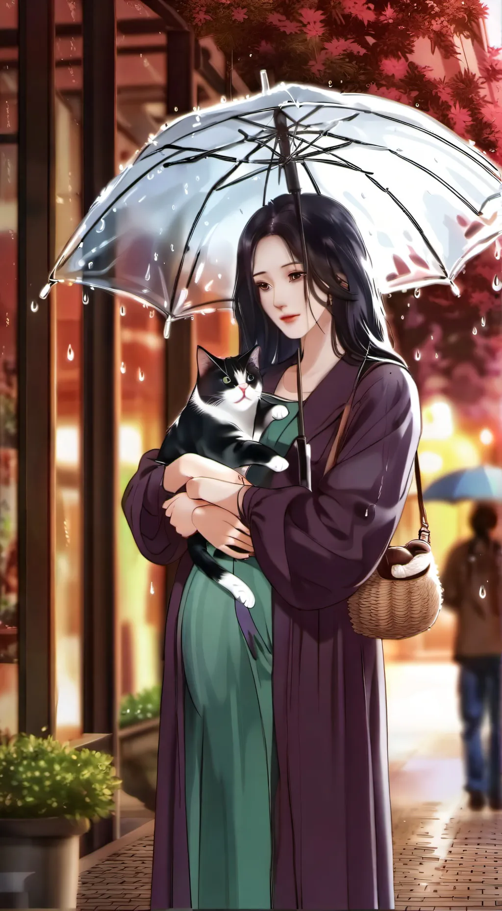 ai character: The Pregnant Cat background