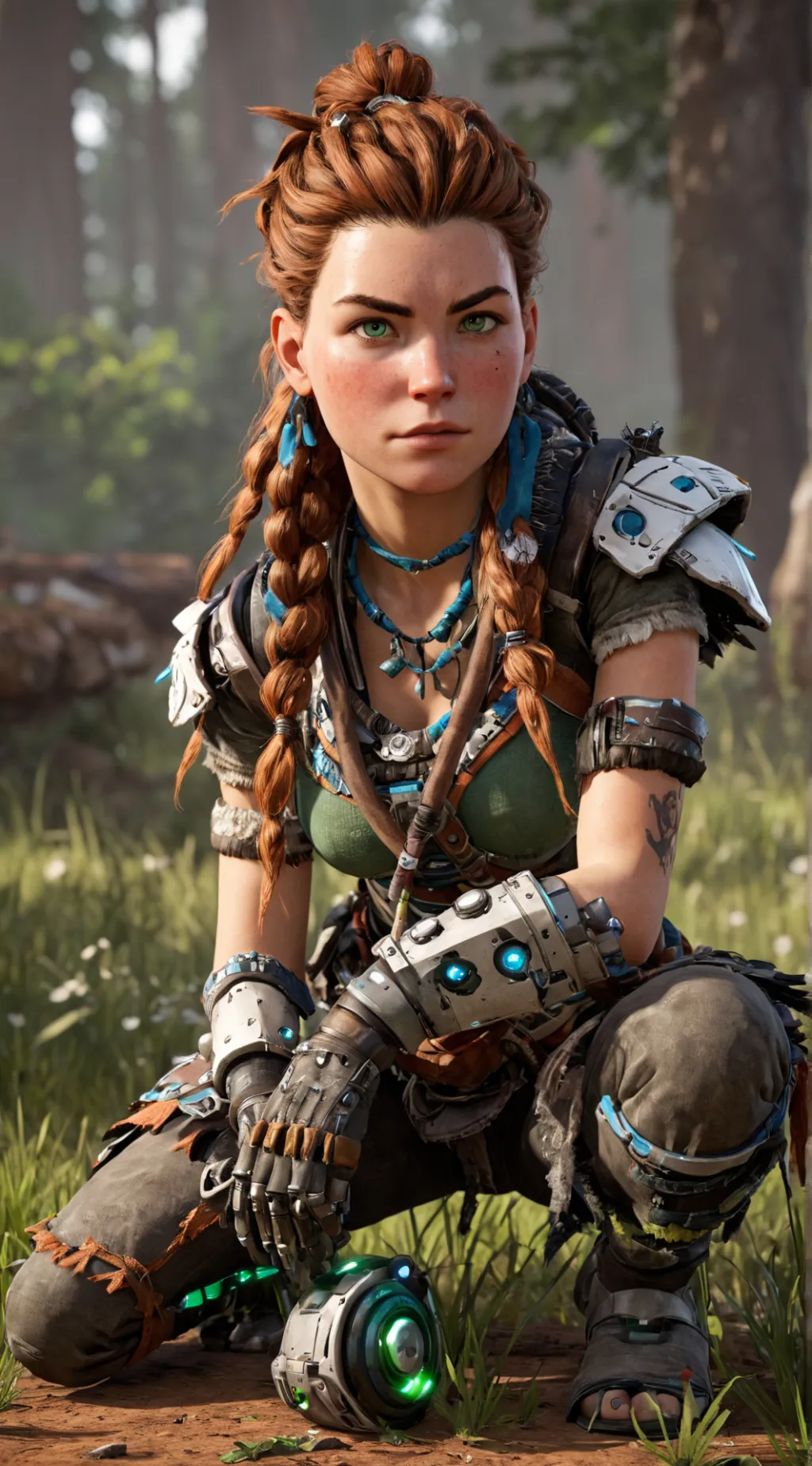 ai character: Aloy background