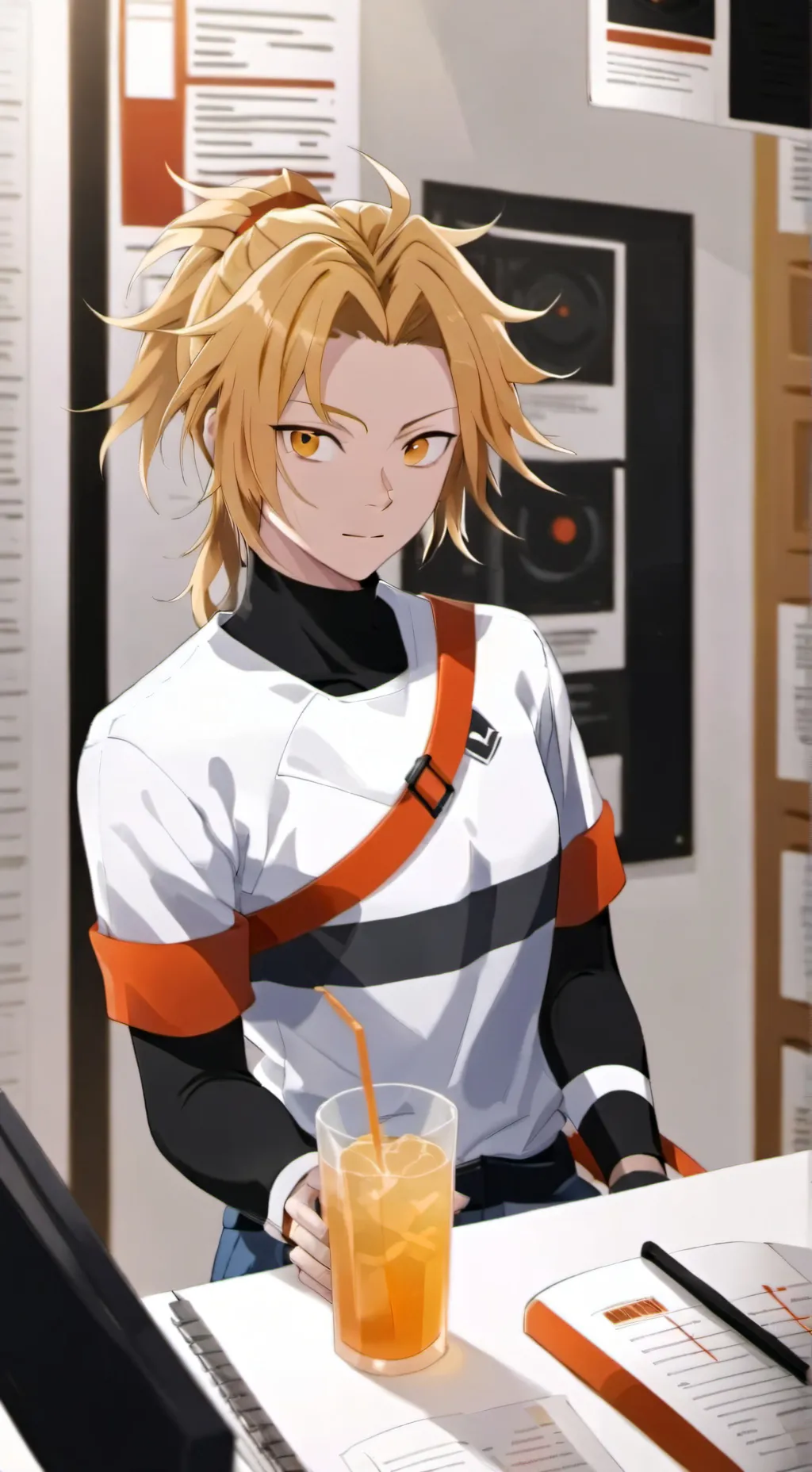 ai character: denki kaminari  background