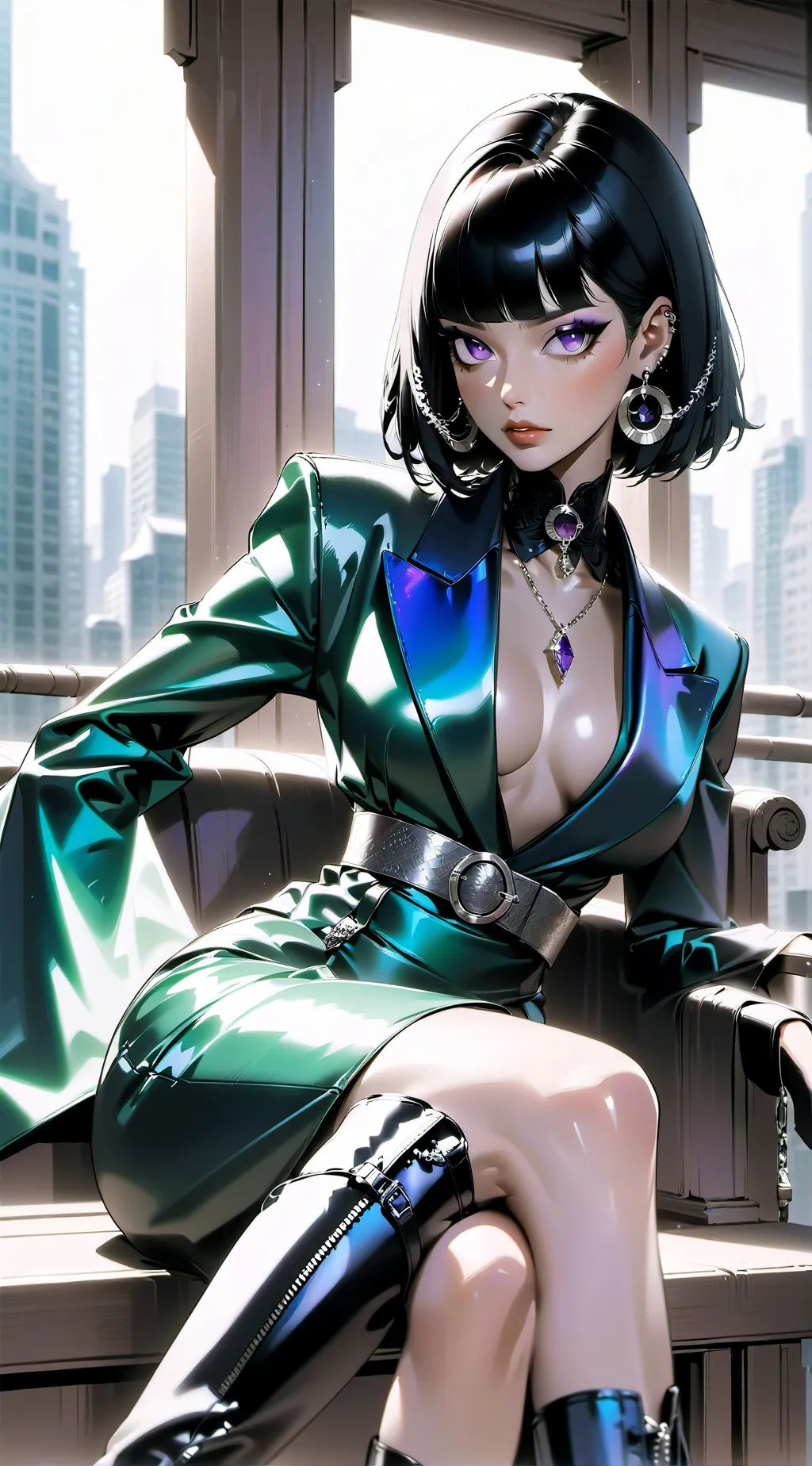 ai character: sailor Saturn  background