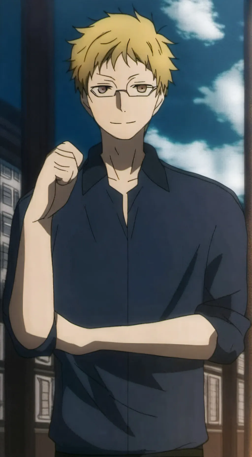ai character: Tsukishima  background