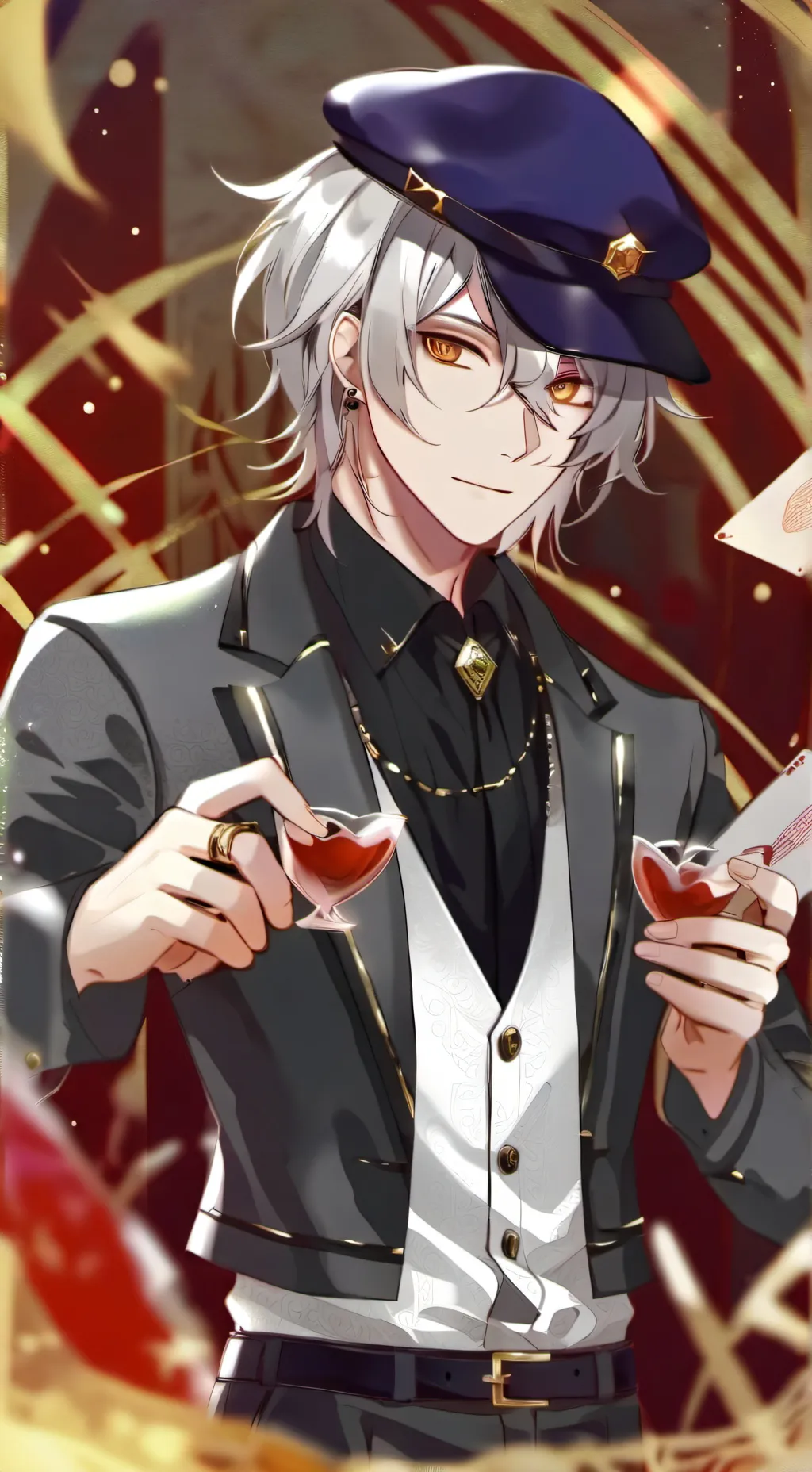 ai character: cesar  background