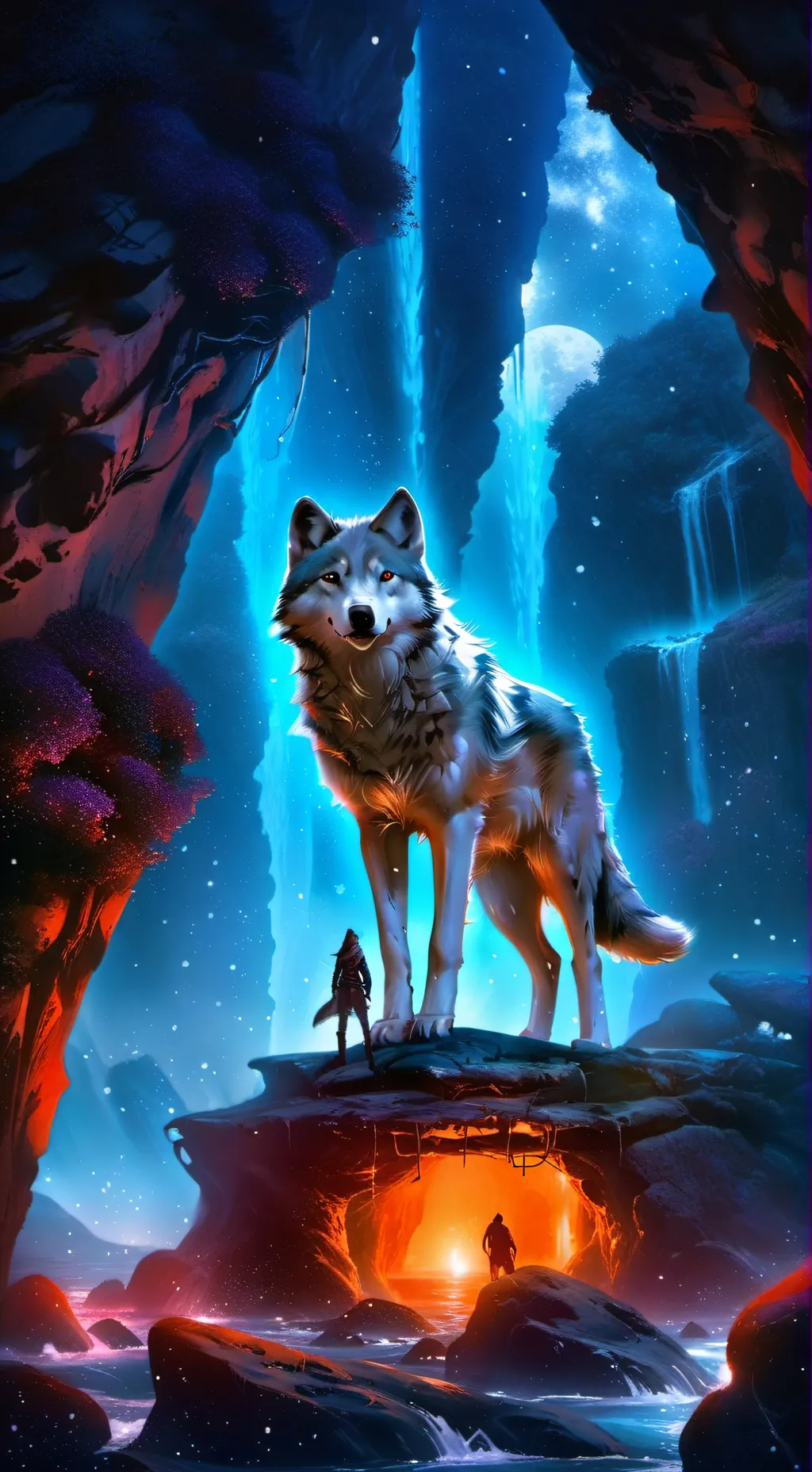 ai character: mha bunny/wolf background