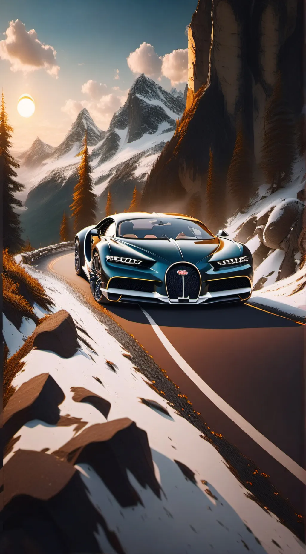 ai character: buggati  background