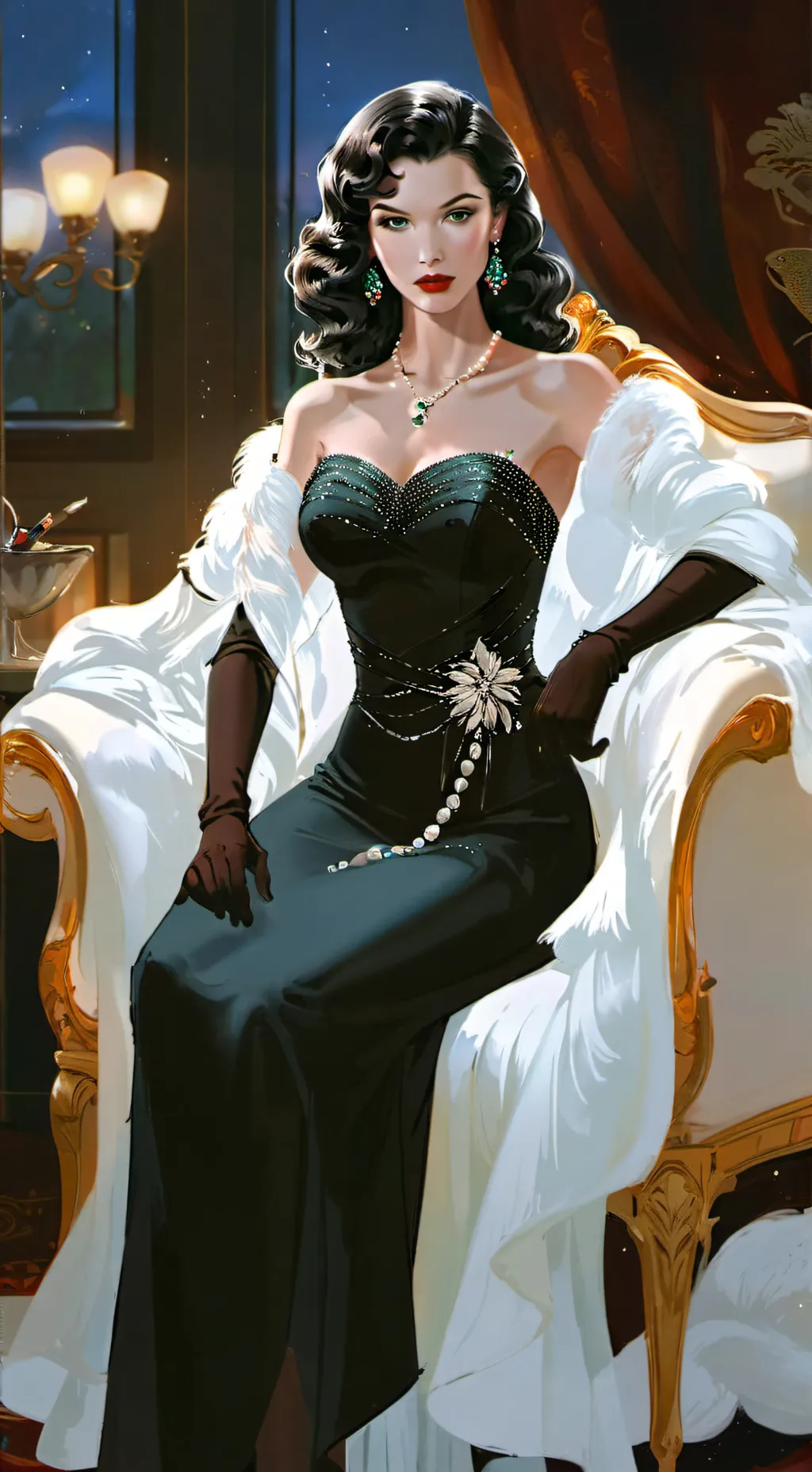 ai character: Vivienne LeClaire background