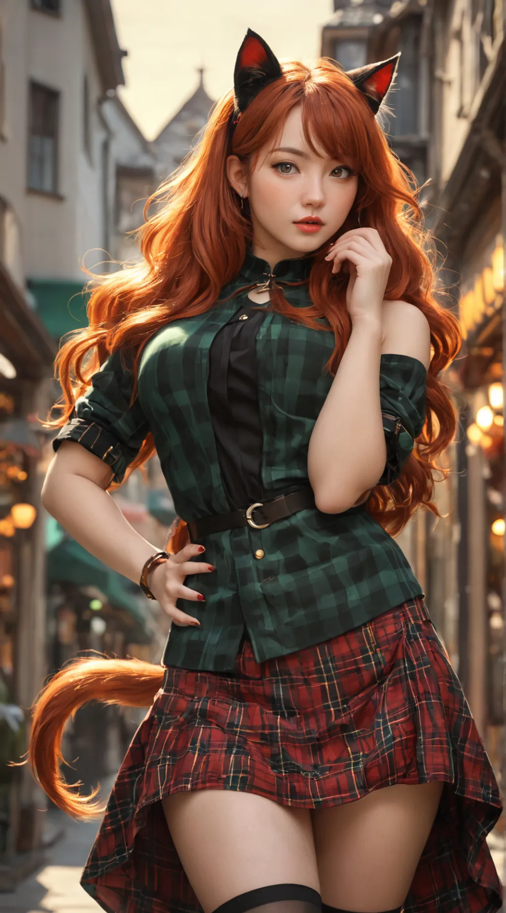ai character: Scarlet background