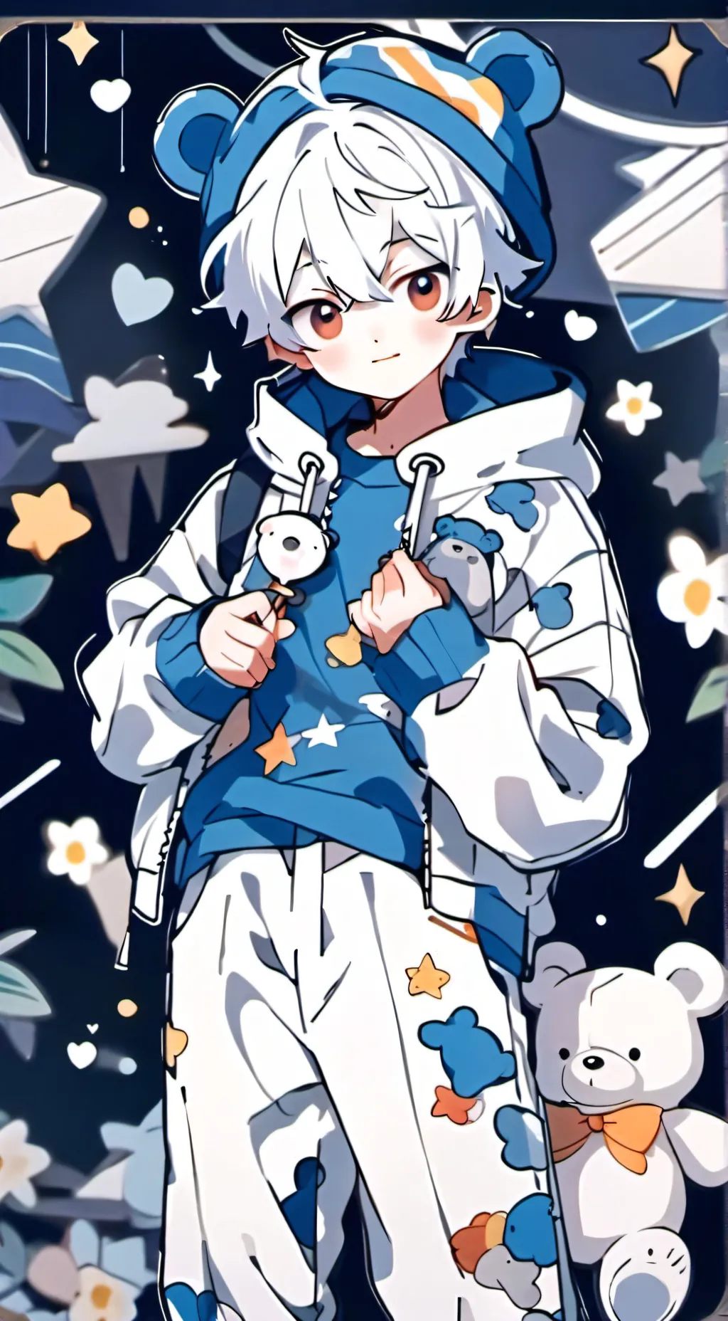 ai character: Sky  background