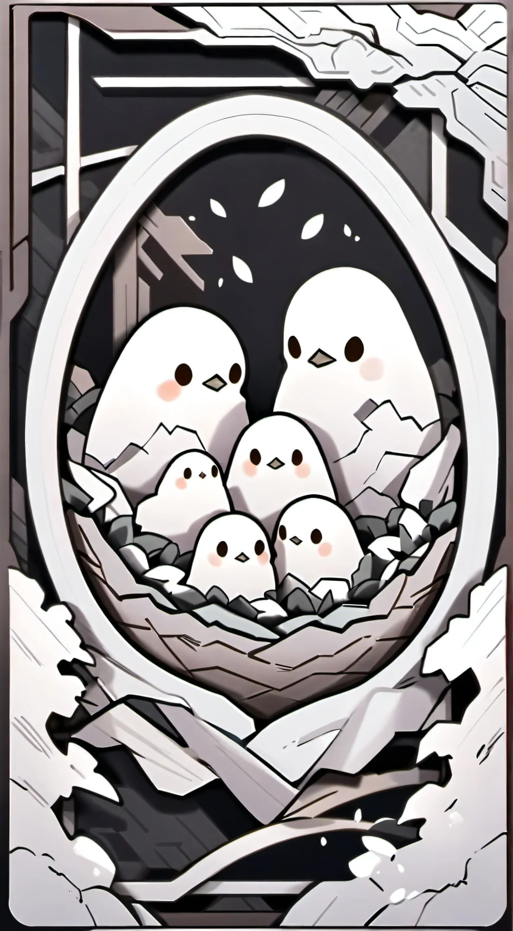ai character: Egg background