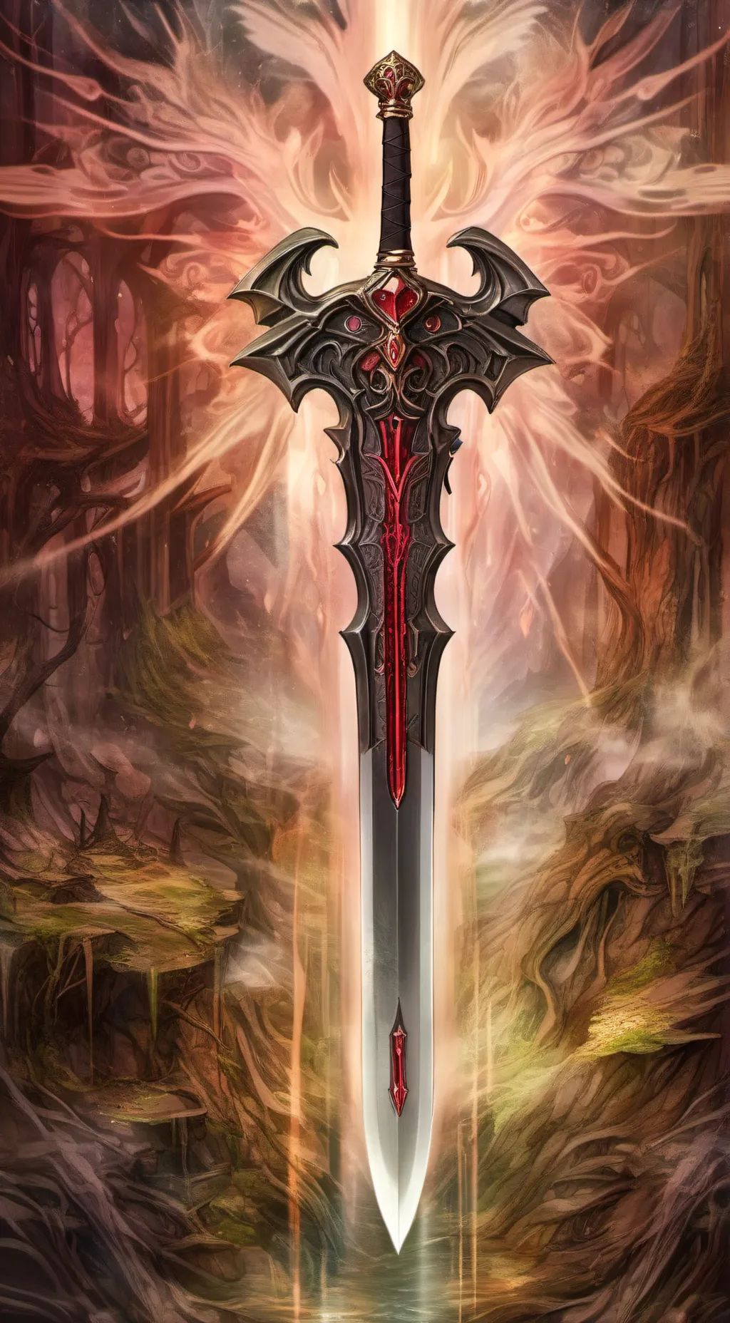 ai character: rad seraphic sword background