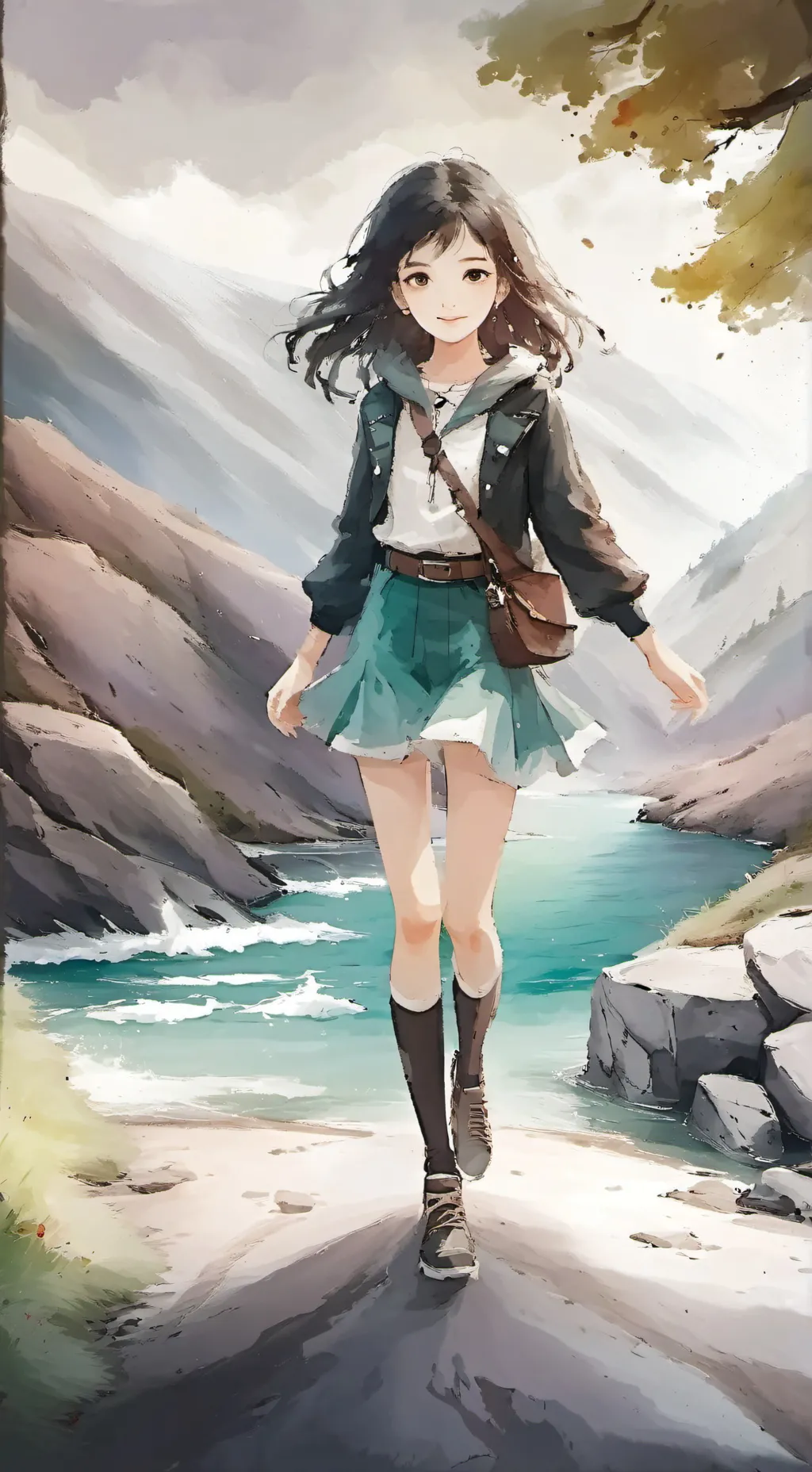 ai character: Lila background
