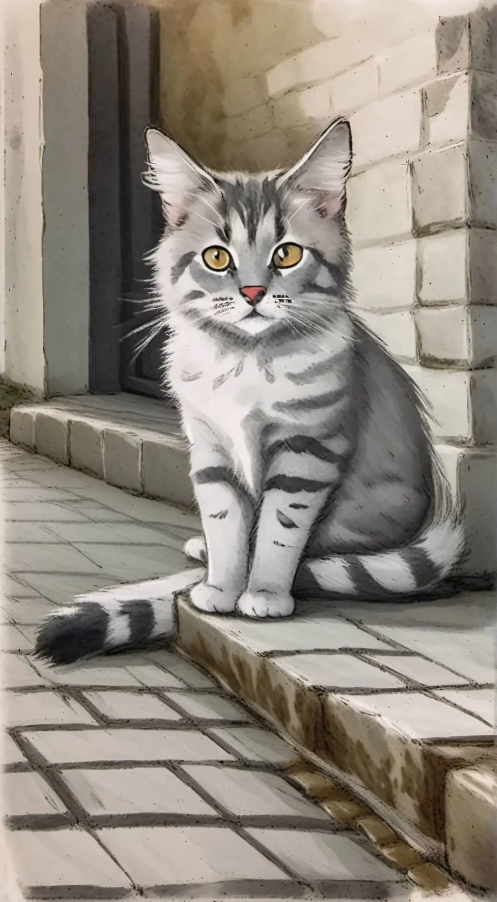 ai character: Gatita Flaca background