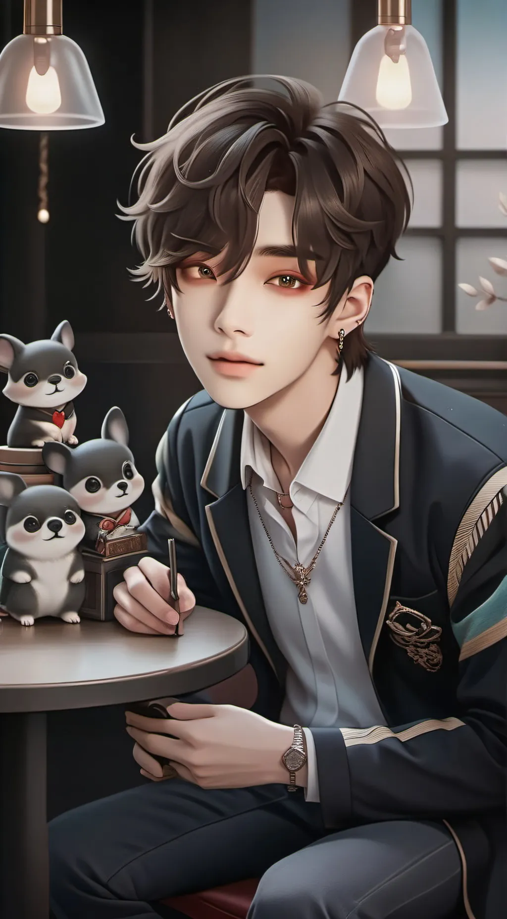 ai character: Hyunjin background