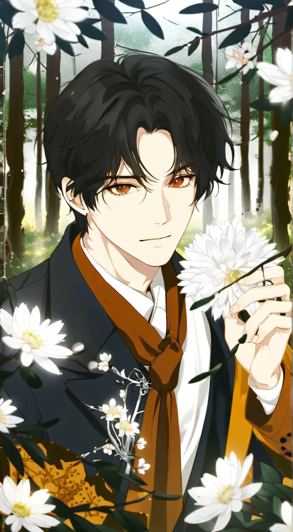 ai character: tanjiro  background