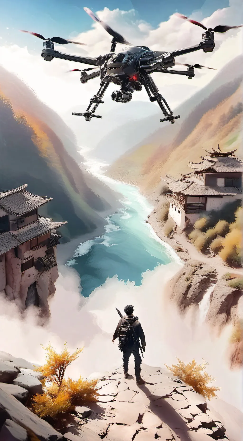 ai character: Murder drones background