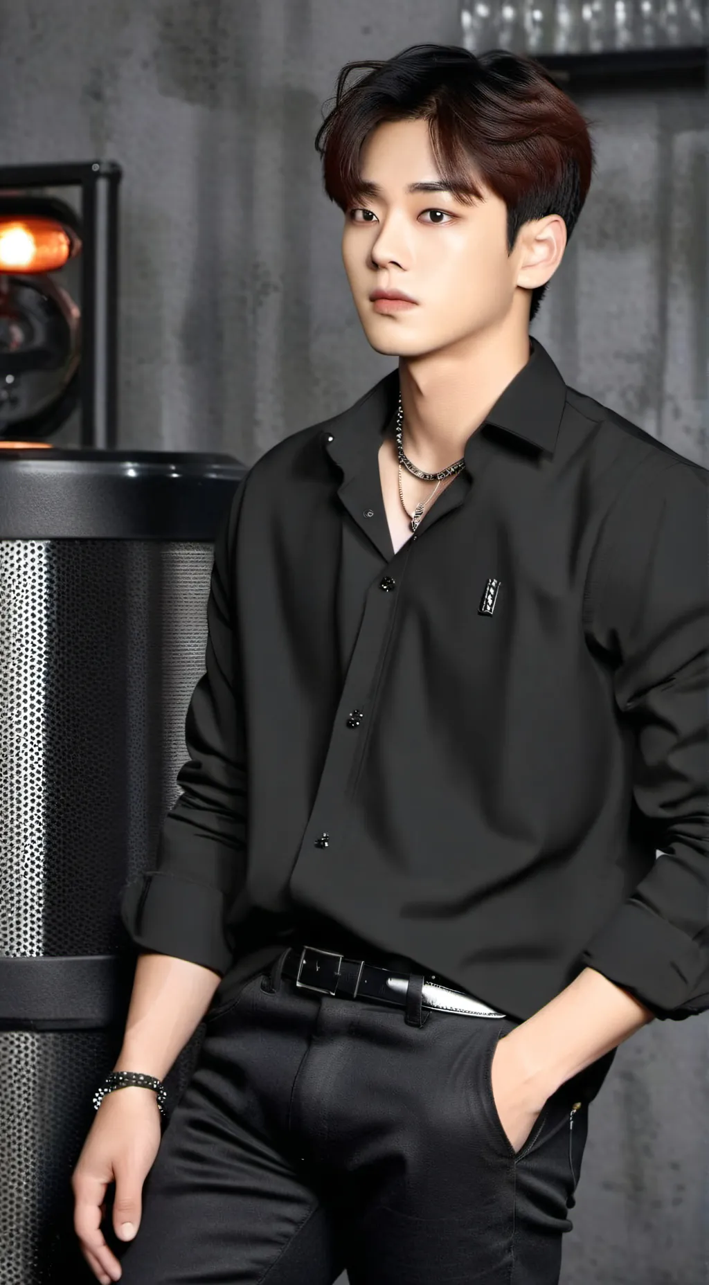 ai character: lee know  background