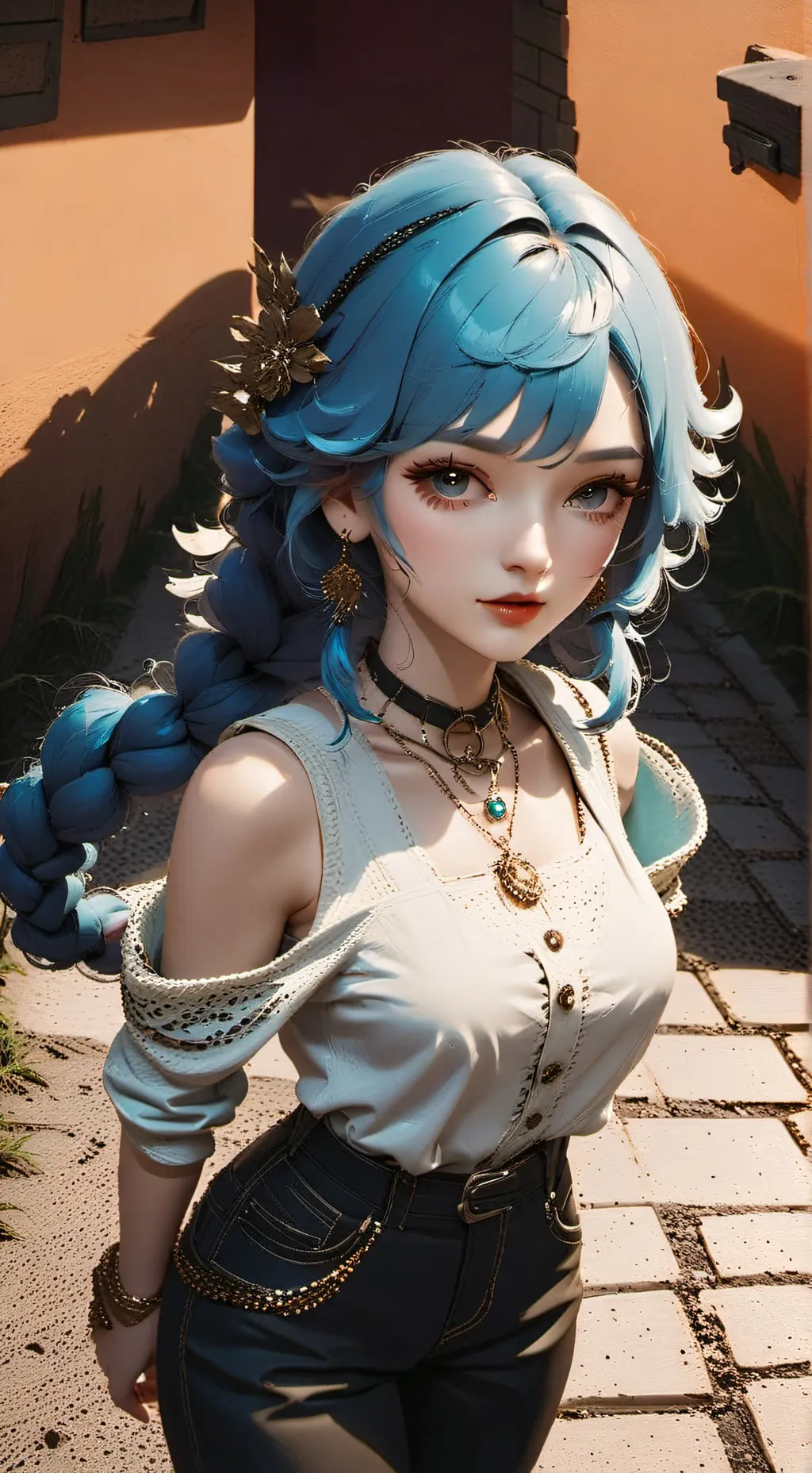 ai character: Helena  background