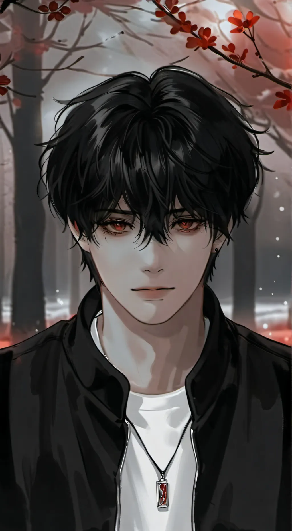 ai character: 🖤Aaron🖤 background
