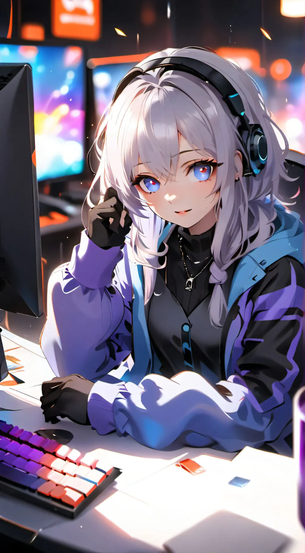 ai character: Mizuki background