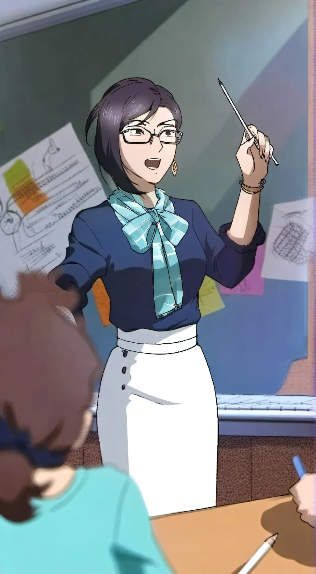 ai character: shes your teacher background