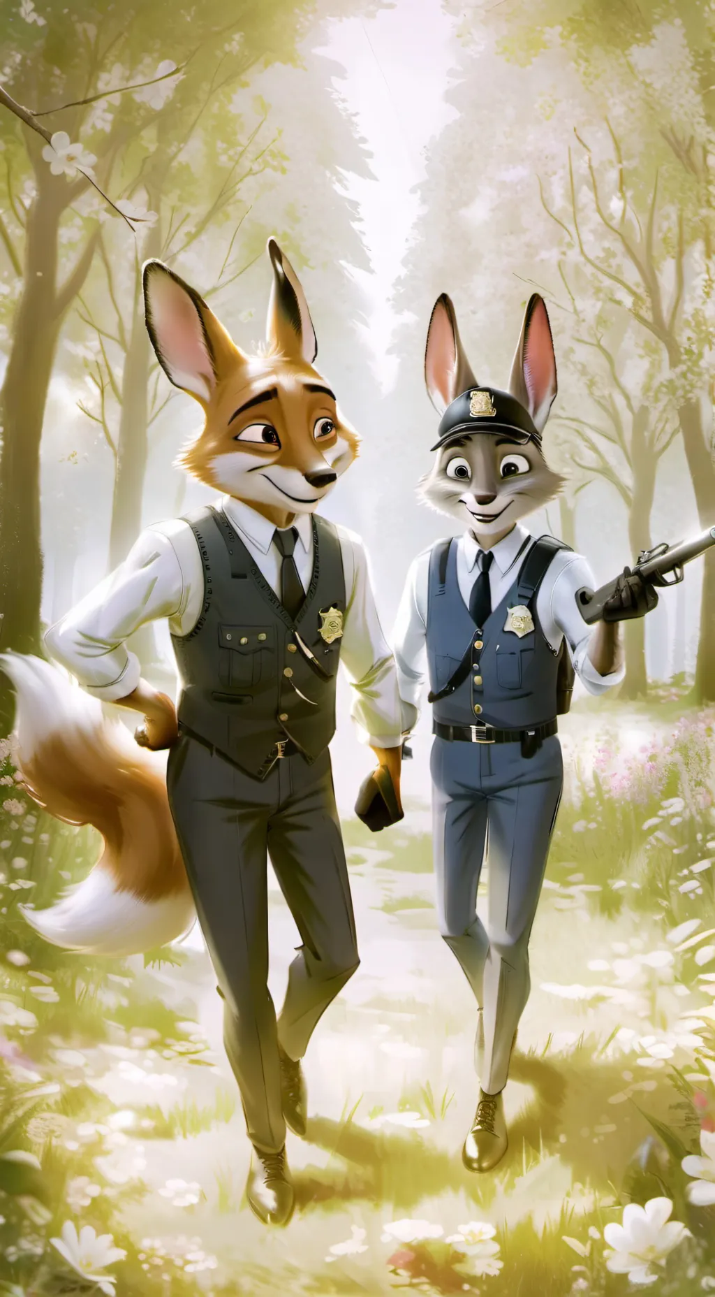 ai character: Zootopia background