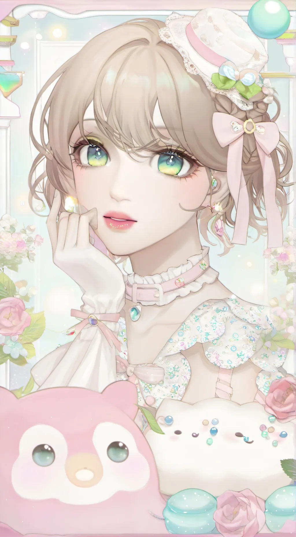 ai character: Blossom background