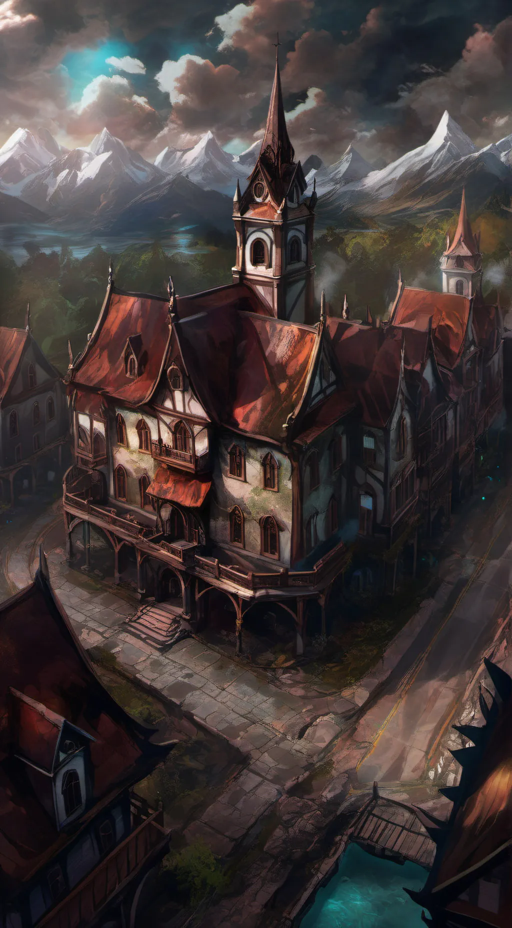 ai character: CH VILLAGE background
