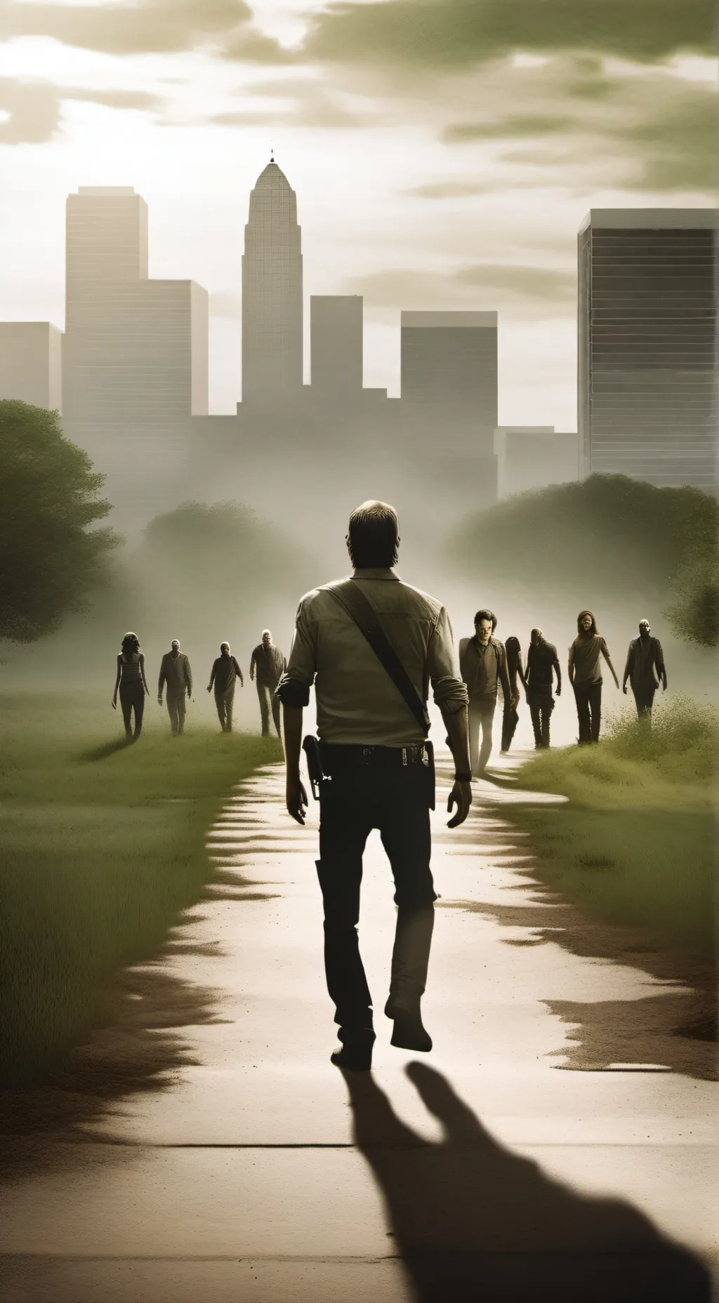 ai character: The Walking Dead  background