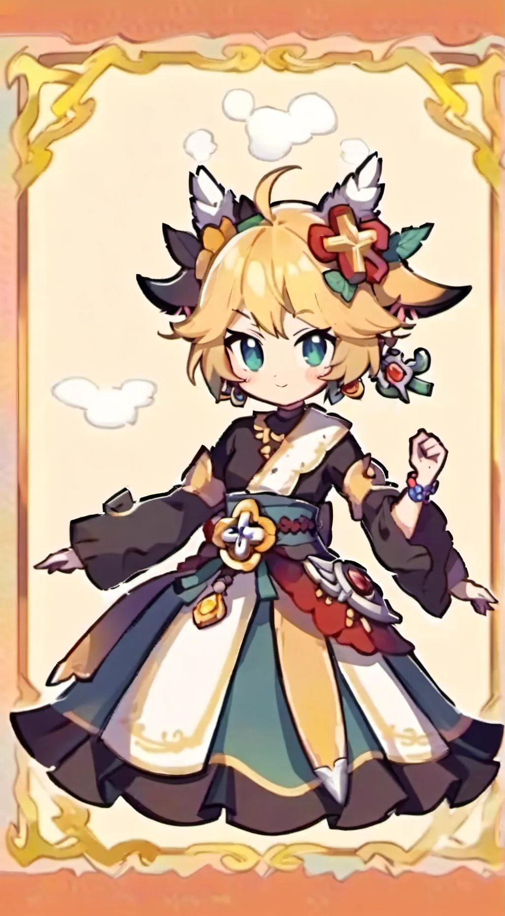 ai character: Bowsette  background
