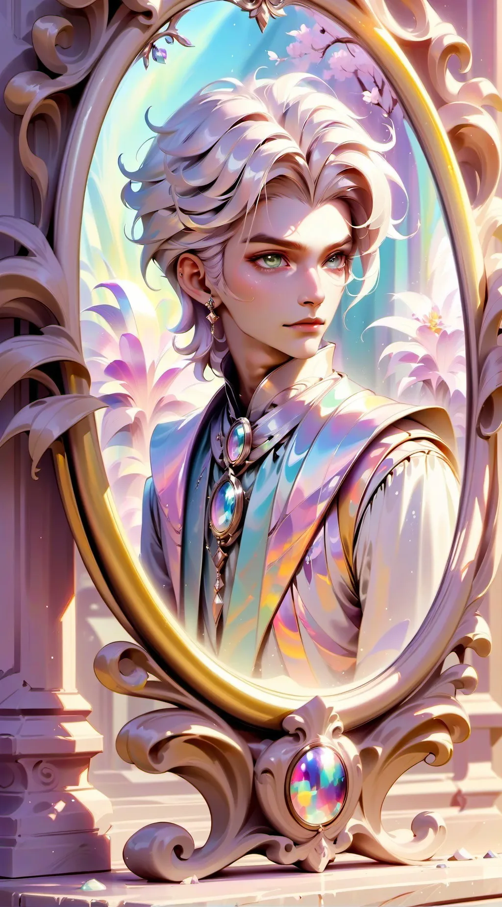 ai character: Glisten background