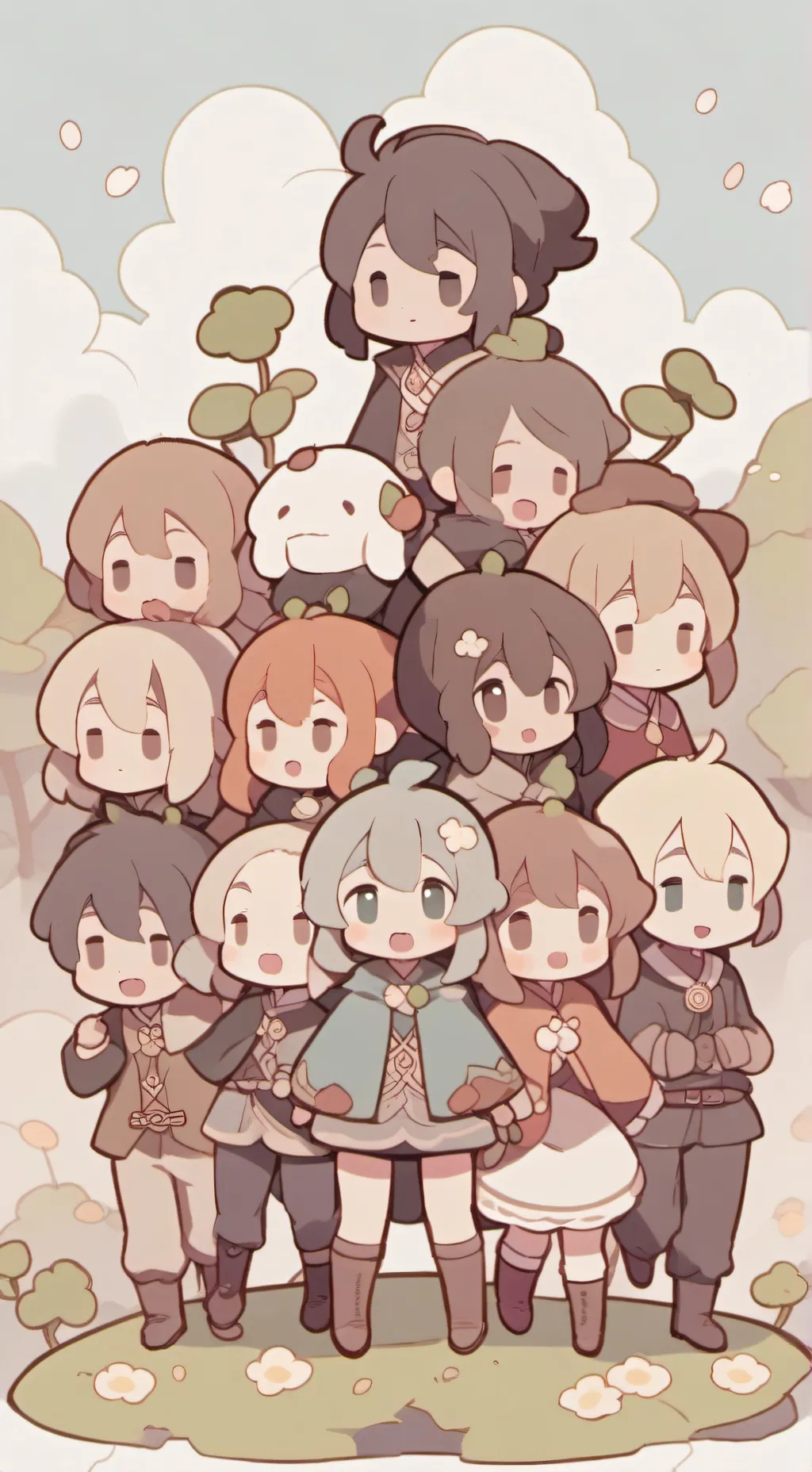 ai character: Sprunki Drama background