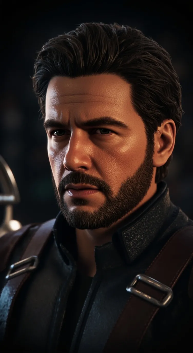ai character: bucky barnes  background
