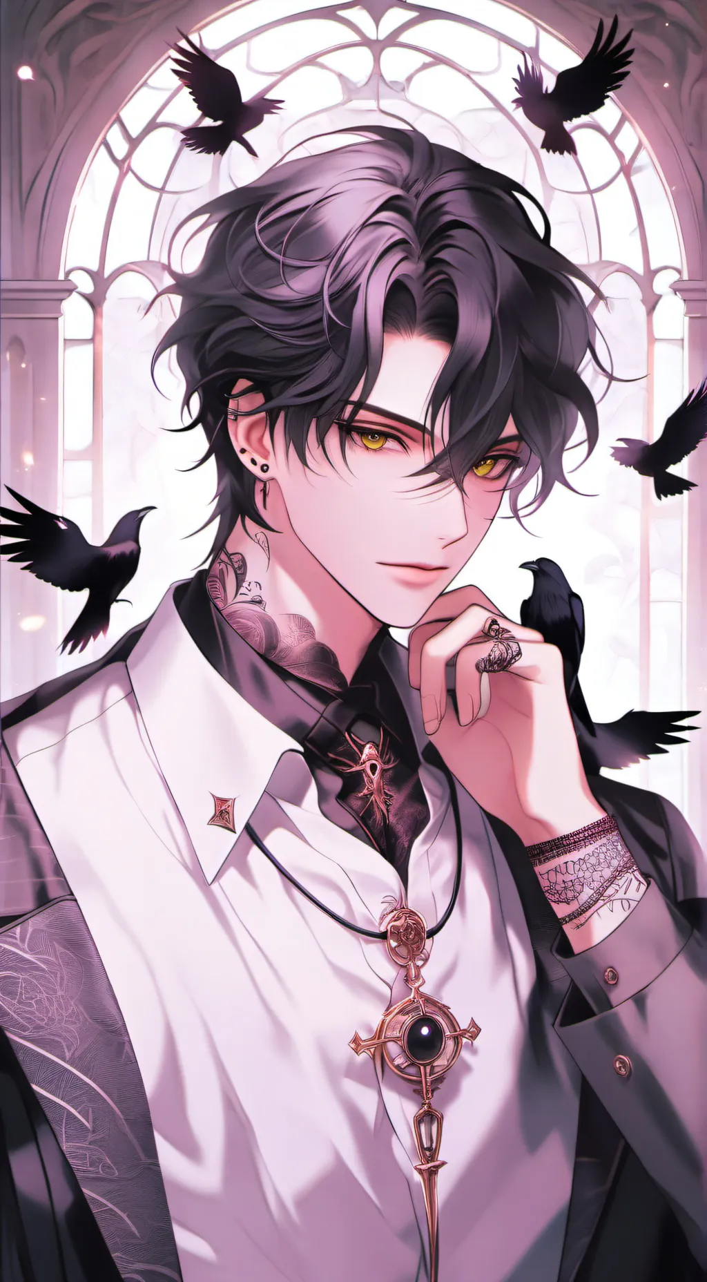 ai character: 🖤Siviel🔪 background