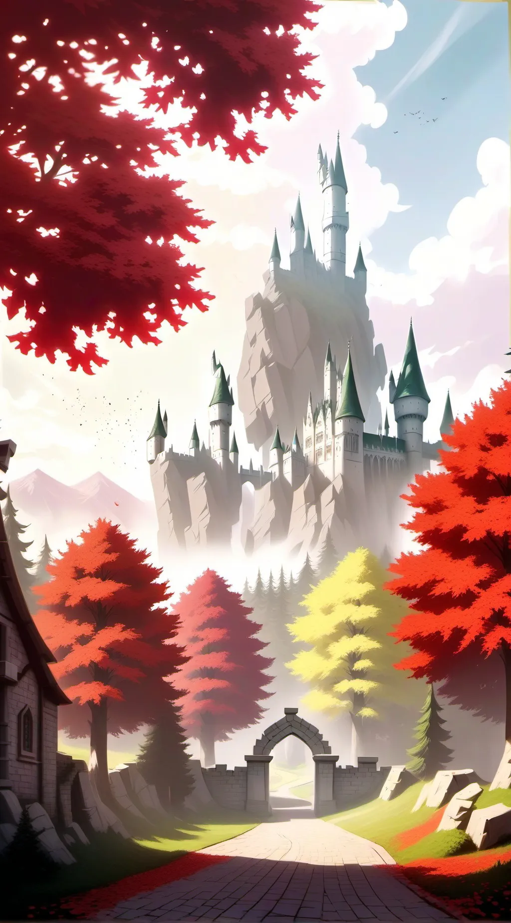ai character: hogwarts🐉🧜‍♂️🎄 background