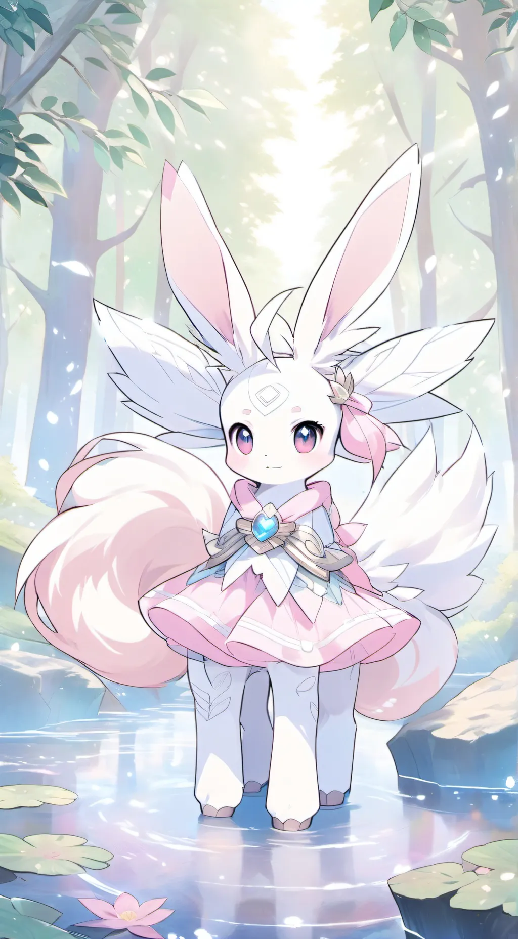 ai character: eevelutions background