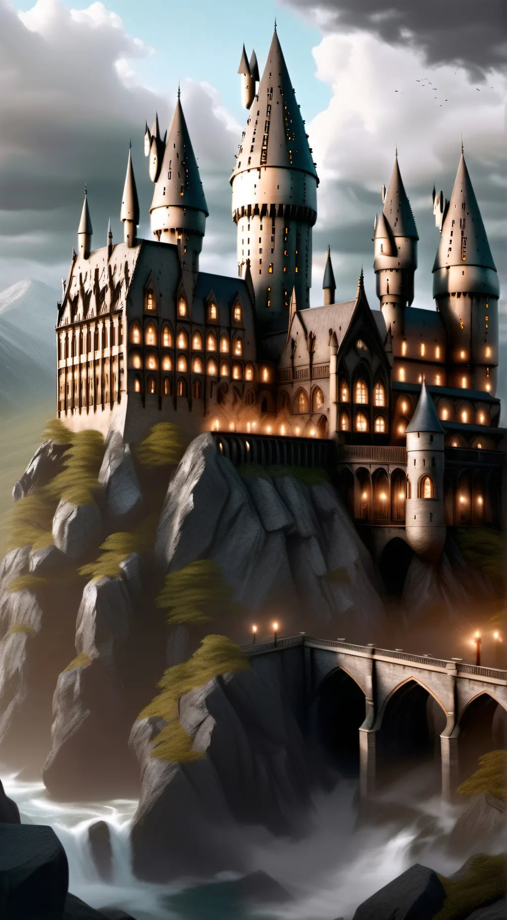 ai character: ˚₊‧hogwarts🌧 background