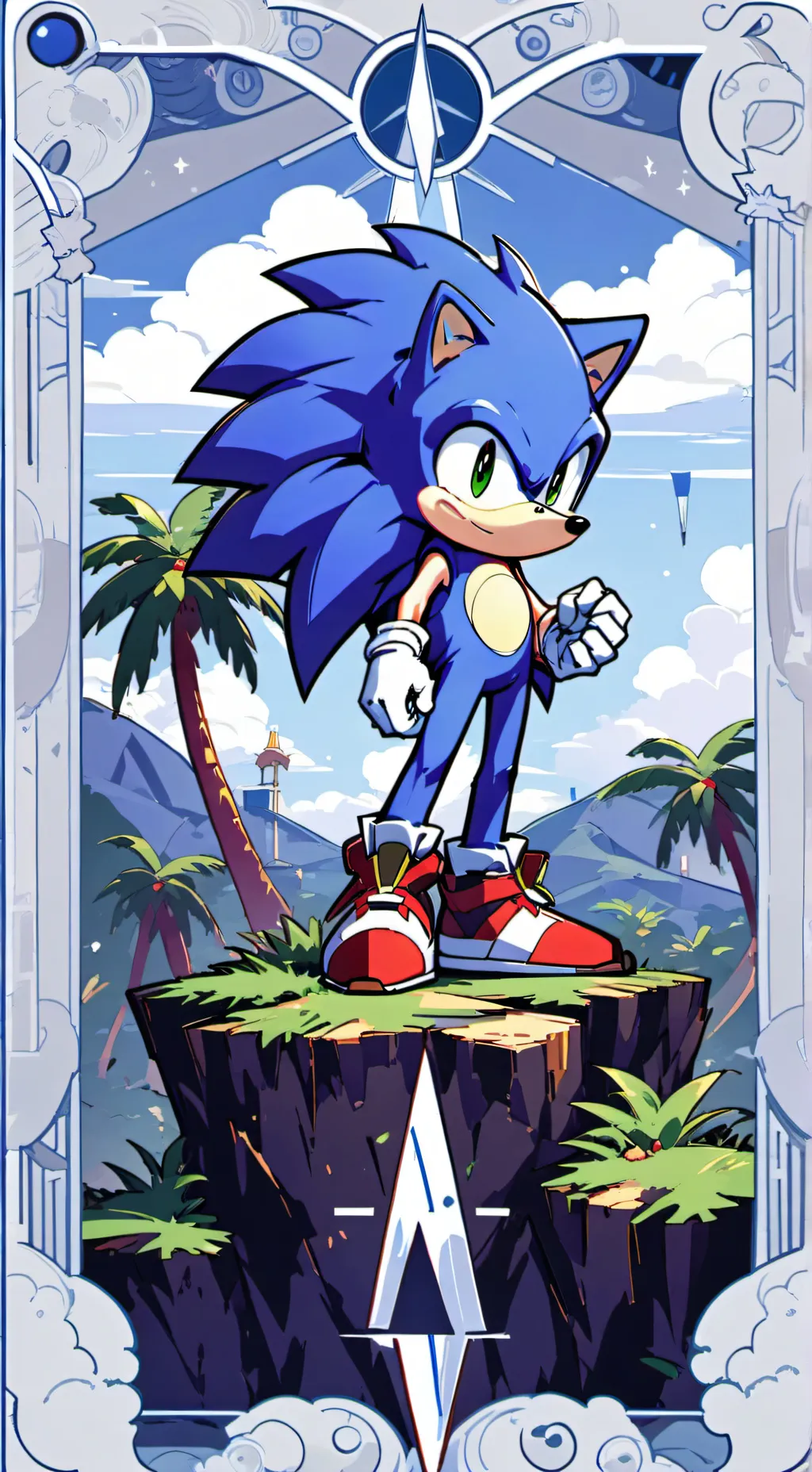 ai character: Green Hill Zone background