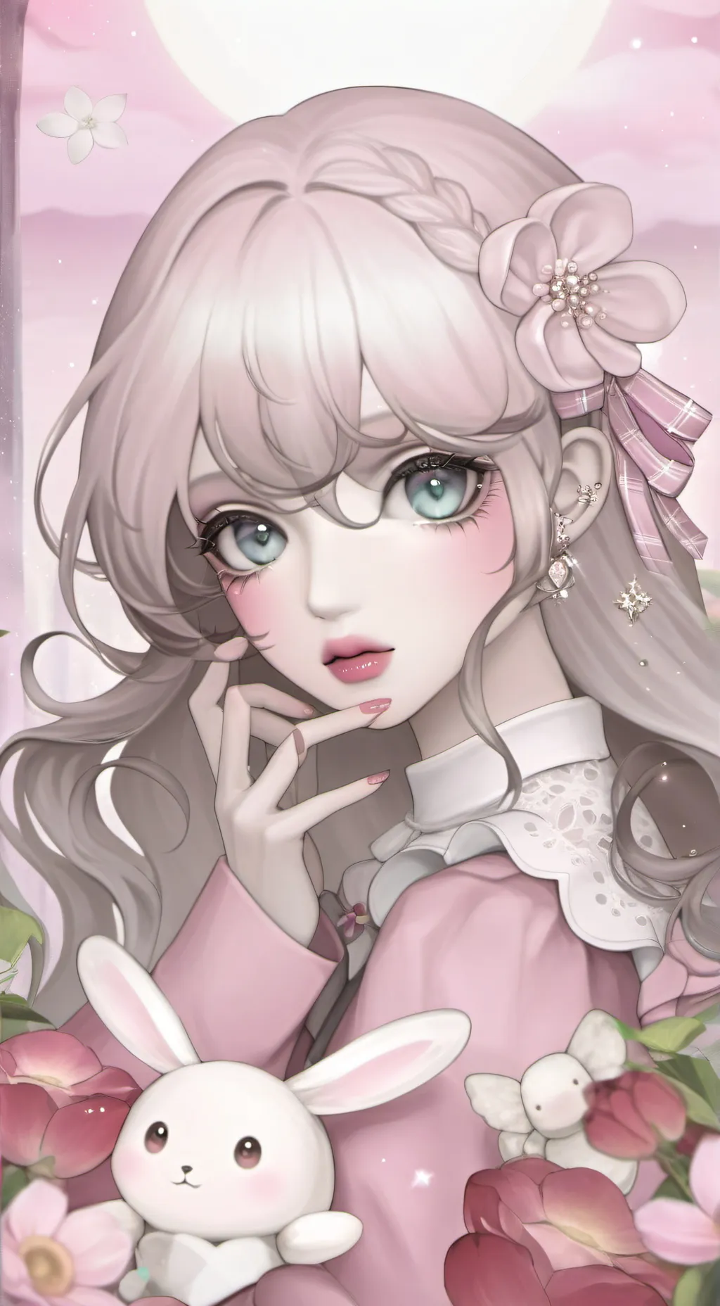 ai character: nicol ♥️ background
