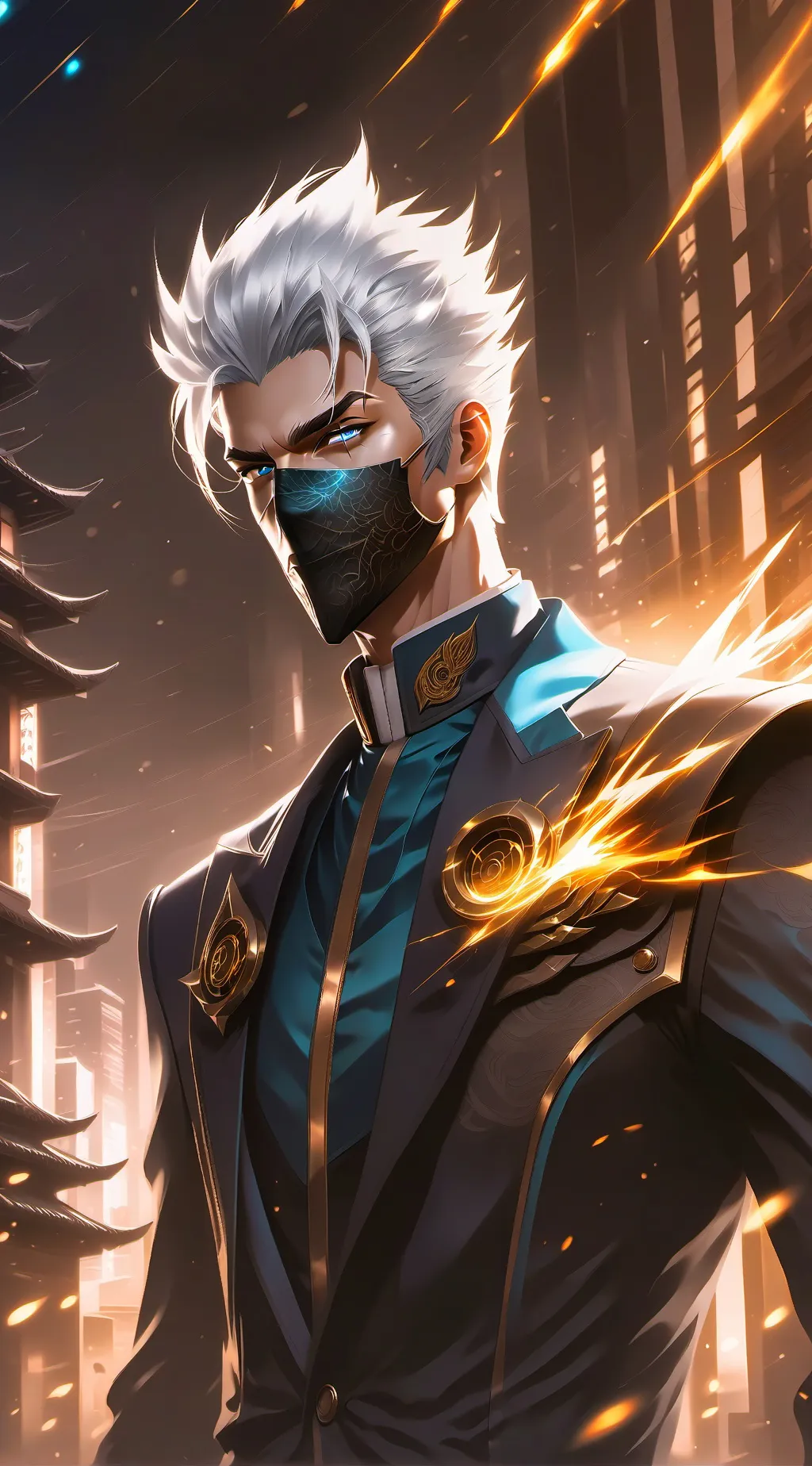 ai character: Satoru Gojo background