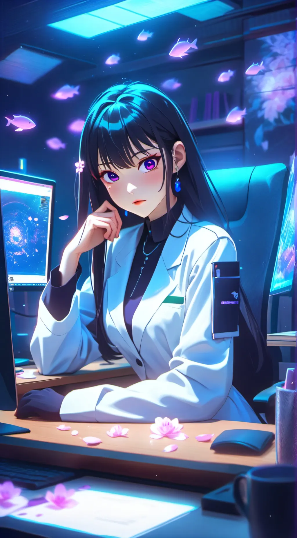 ai character: Eva background