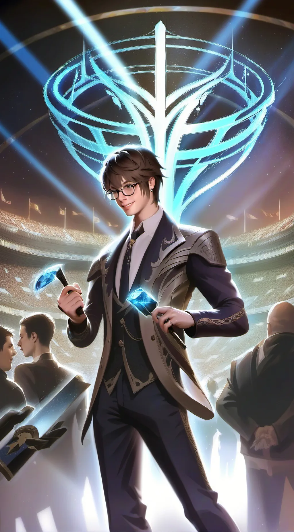 ai character: Martin james  background