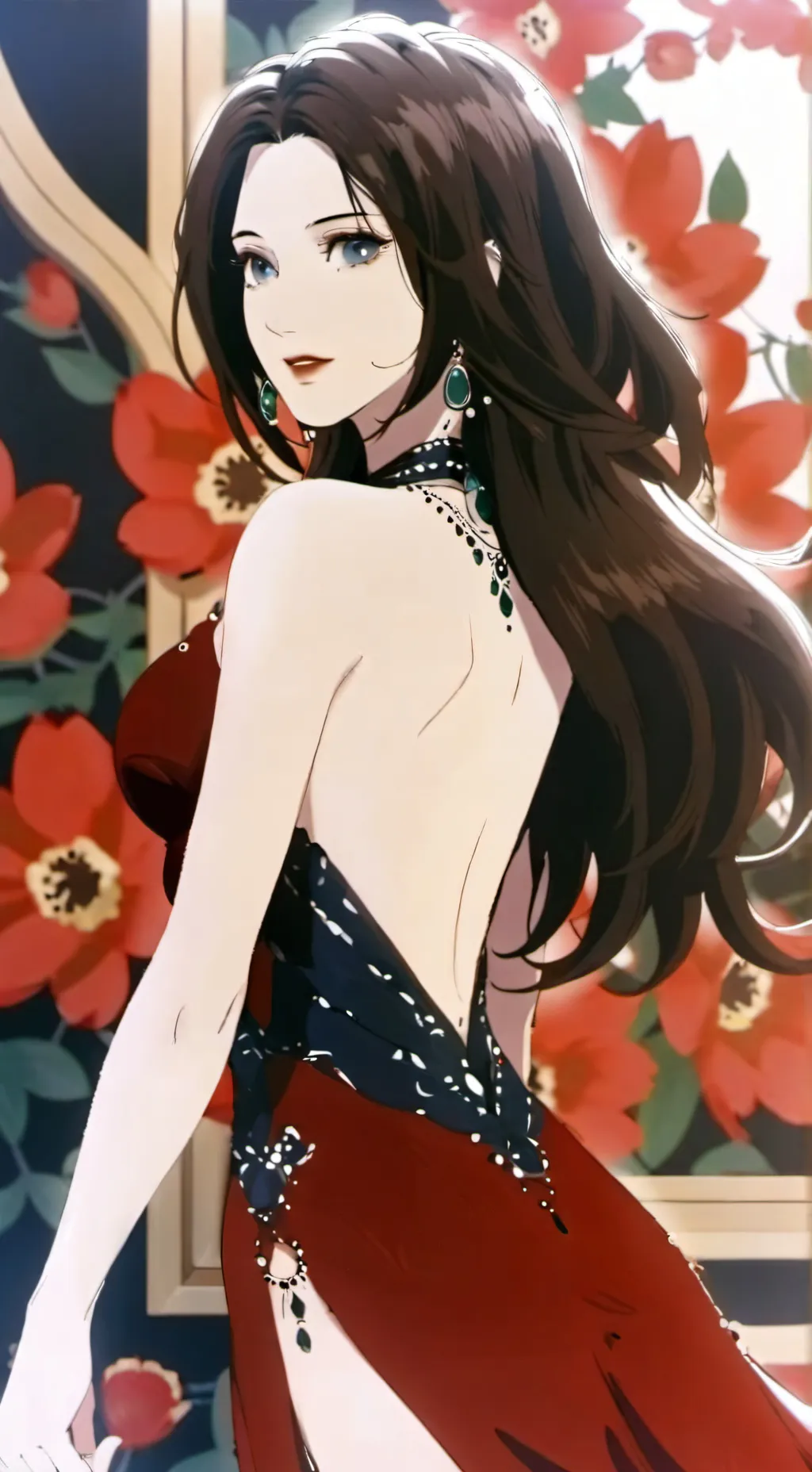 ai character: Hogwarts Yule ball background