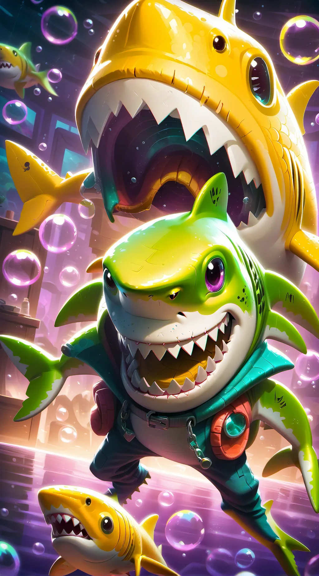 ai character: Splash background
