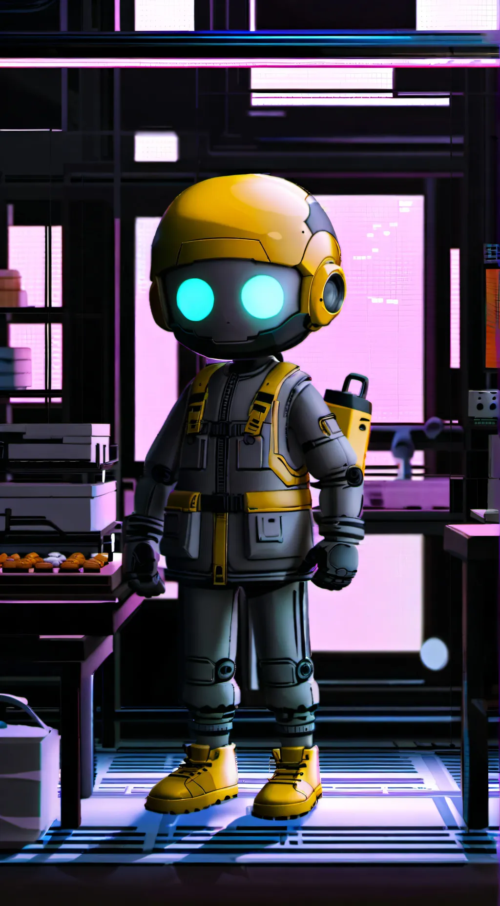ai character: murder drones background