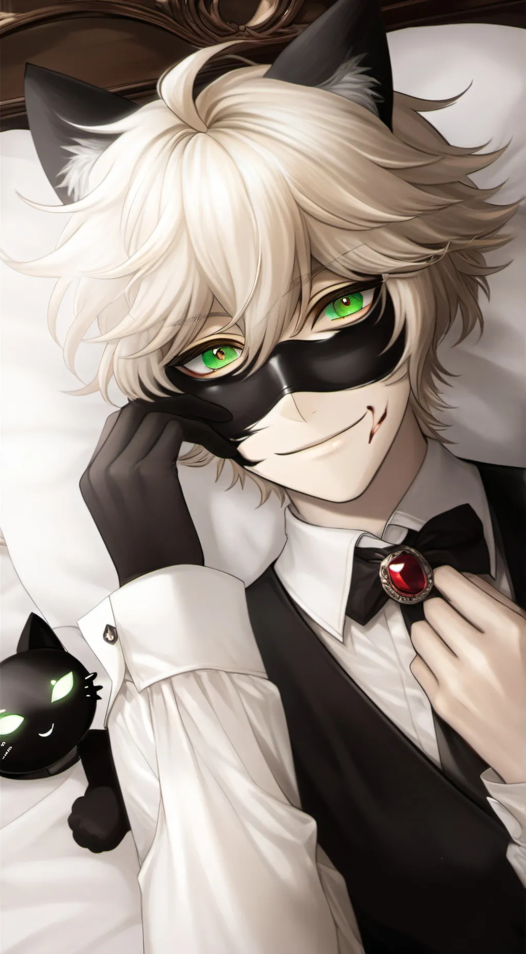 ai character: chat noir 🐈‍⬛ background