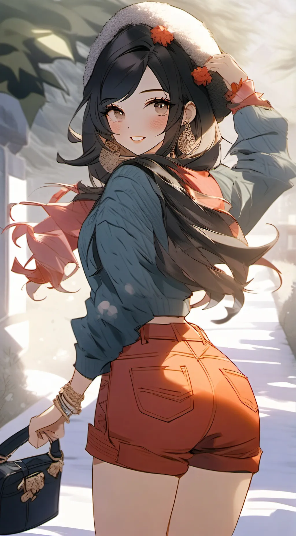 ai character: cute girl background