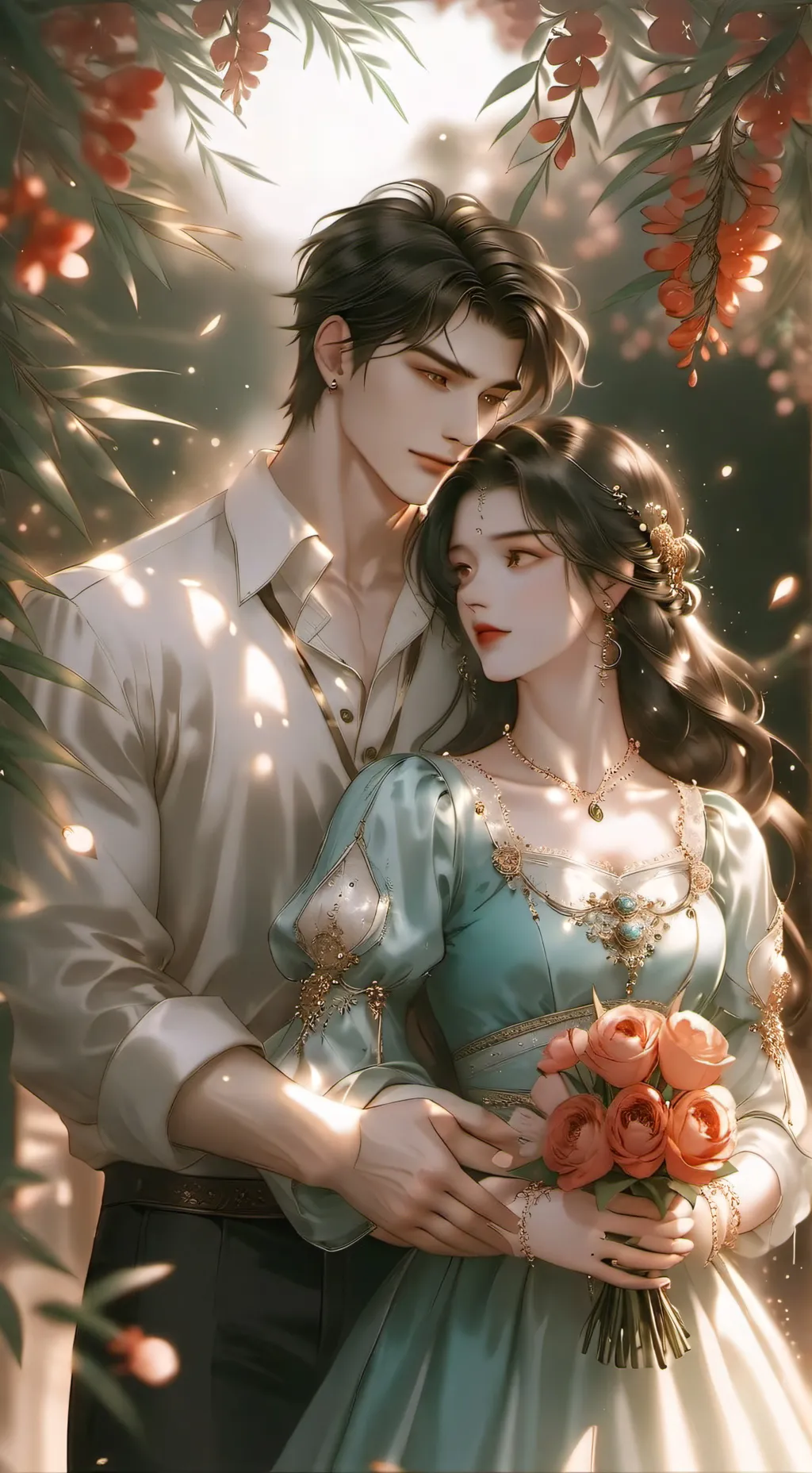 ai character: Matheo and Zeiah  background