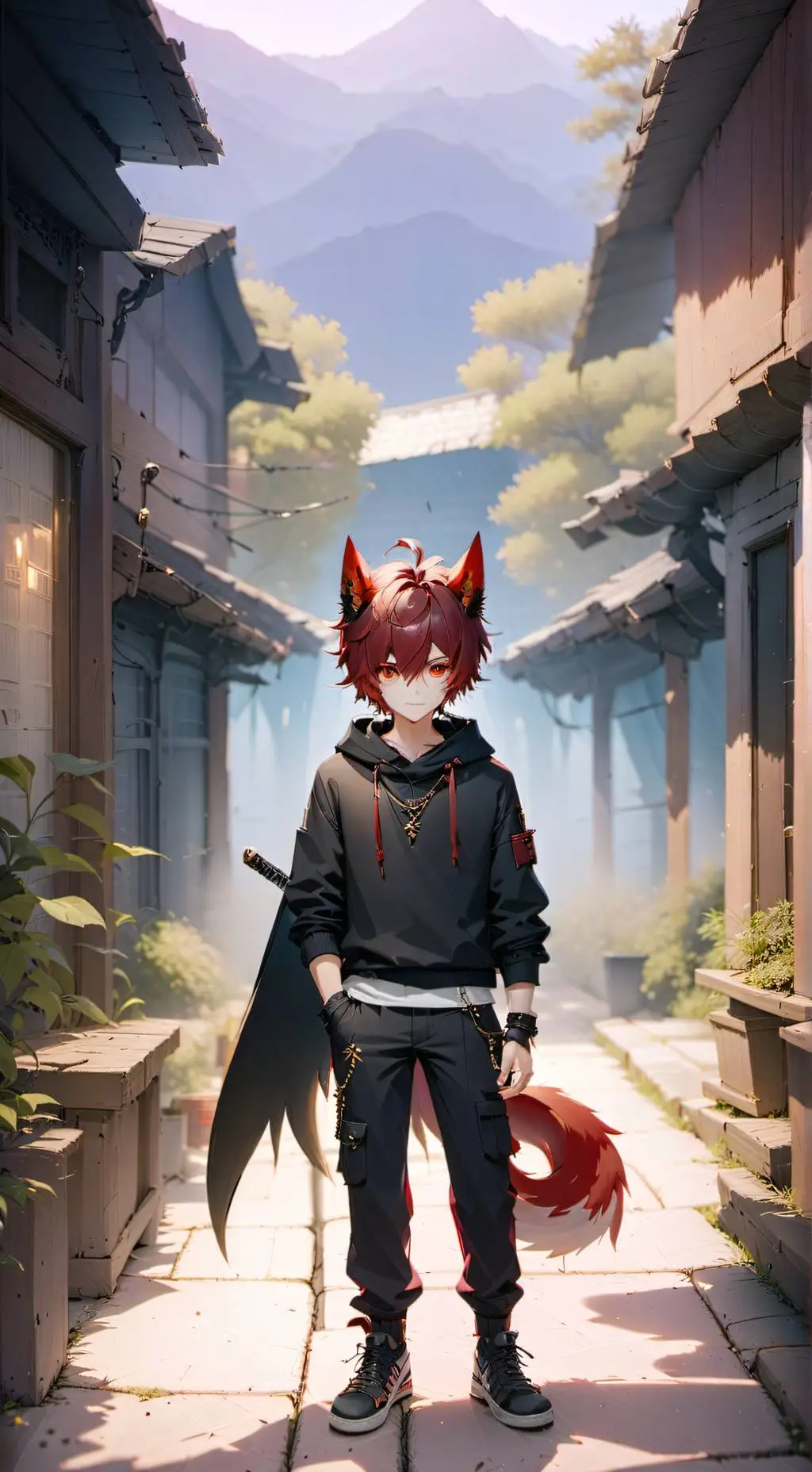 ai character: Berciday but human background