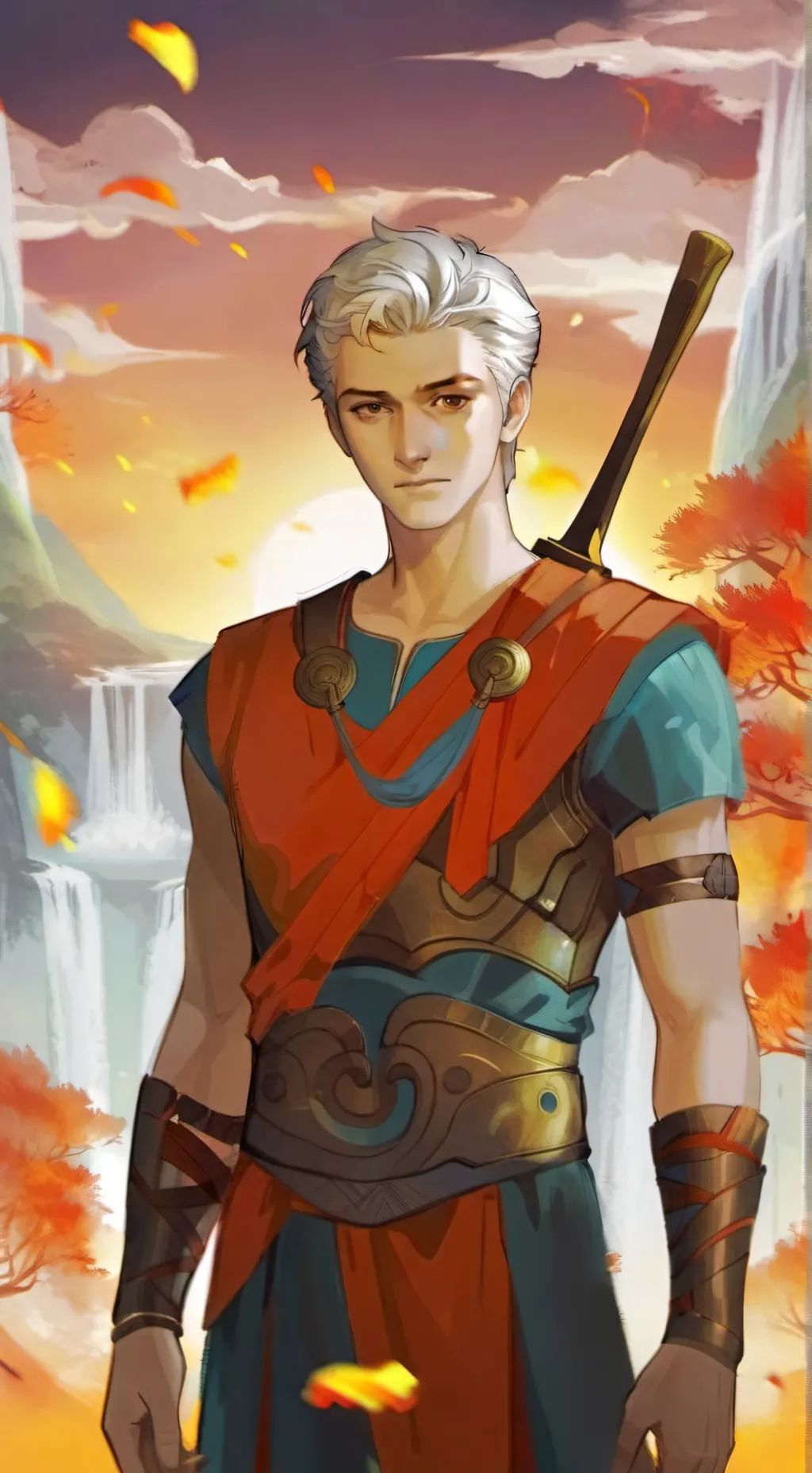 ai character: Luke Castellan  background